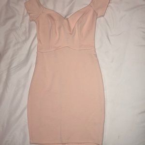 Off the shoulder mini dress